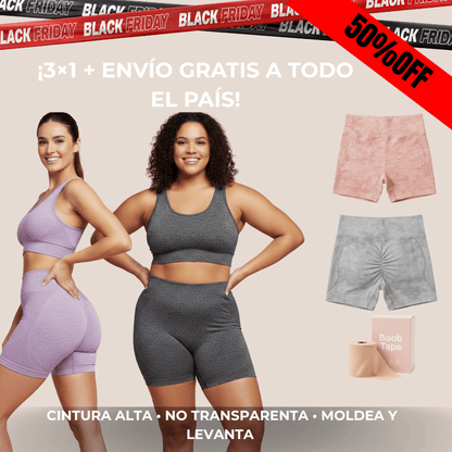 3x1 + 🚚Gratis | 2 Calzas Push-Up Curvella™ + Boob Tape ¡DE REGALO!